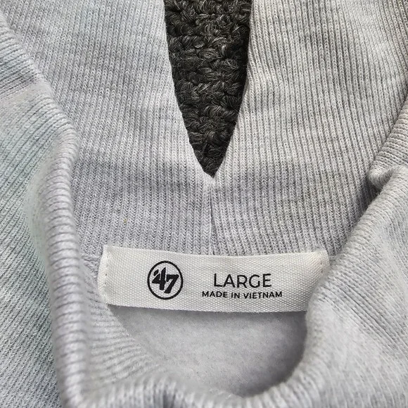 47 Brand Green Bay Packers Sweatshirt Womens Large Mock Neck Cropped Grey NWT - Picture 5 of 10